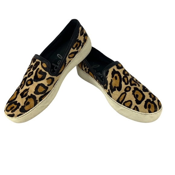 Sam Edelman Becker Leopard Print Slip on Sneakers Womens Size 7M - Picture 2 of 10